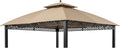 Garden Winds Reinforced RipLock 350 Replacement Canopy Top Cover Compatible with Oakmont 10' x 12' Gazebo Models L-GZ1188PST-A, A111007800 - Beige