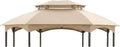 Garden Winds Reinforced Replacement Canopy Top Cover Compatible with The L-GZ1138PST Manhattan Oval Gazebo - Classic Sand, Riplock 350