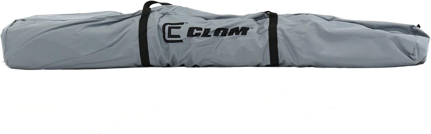 CLAM Quick-Set Pop Up Screen Tent, Escape, 11.5 ft, Instant Setup Gray Outdoor Gazebo Canopy Shelter, 6-Person Bug-Free Camping Tent for Patio, Backyard, Tailgating - Gray