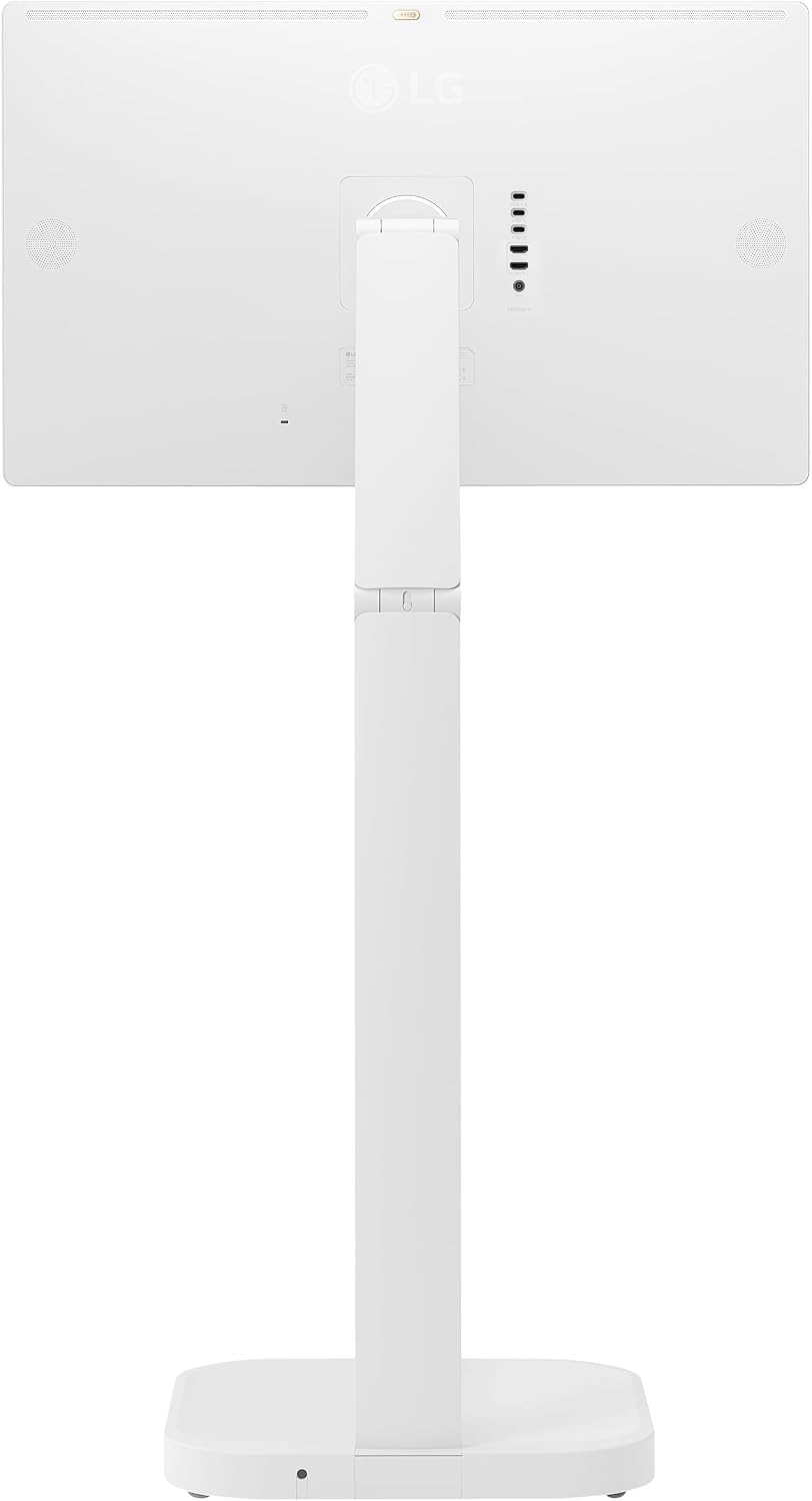 LG Smart Monitor Swing 32U889SA-W 32-Inch 4K UHD (3840x2160) IPS Touchscreen on a Fully Adjustable Wheeled Base HDR10, webOS, Built-in Speaker, HDMI, USB Type-C, Tilt/Height/Swivel/Pivot Stand, White