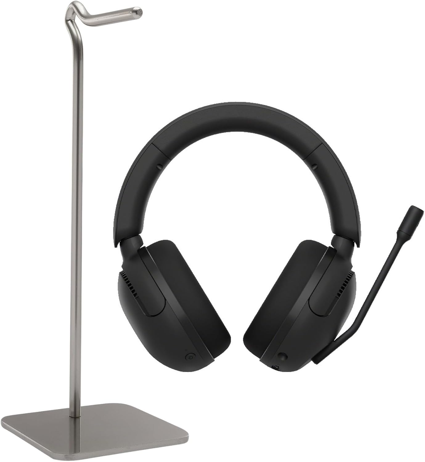 Sony INZONE H5 Wired and Wireless Gaming Headset with 360 Spatial Sound and Lasting Battery (Black) Bundle with Metal Alloy Headphone Stand (2 Items)