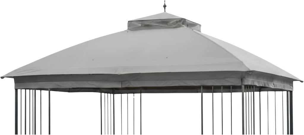 Garden Winds Reinforced Replacement Canopy Top Cover Compatible with The TPGAZ9116A, TPGAZ9116B, TPGAZ9116 Style Selections Stratford 10' x 10' Gazebo - Classic Stone, Riplock 350