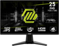 msi MAG 255F E20 25-inch 1920 x 1080 (FHD) Gaming Monitor, 200Hz, Adaptive Sync, HDMI, DisplayPort, VESA Mountable, Tilt, Height Adjustable, Speaker, 0.5ms, Black