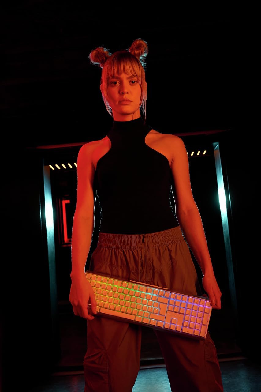 CHERRY XTRFY MX 3.0S Mechanical Wireless Gaming Keyboard | New MX2A Switches (White, MX2A Red)
