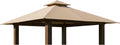 Garden Winds Heavy Duty Reinforced RipLock 500 Replacement Canopy Top Cover Compatible with Seville 12' x 12' Gazebo Model GZ734 - Beige