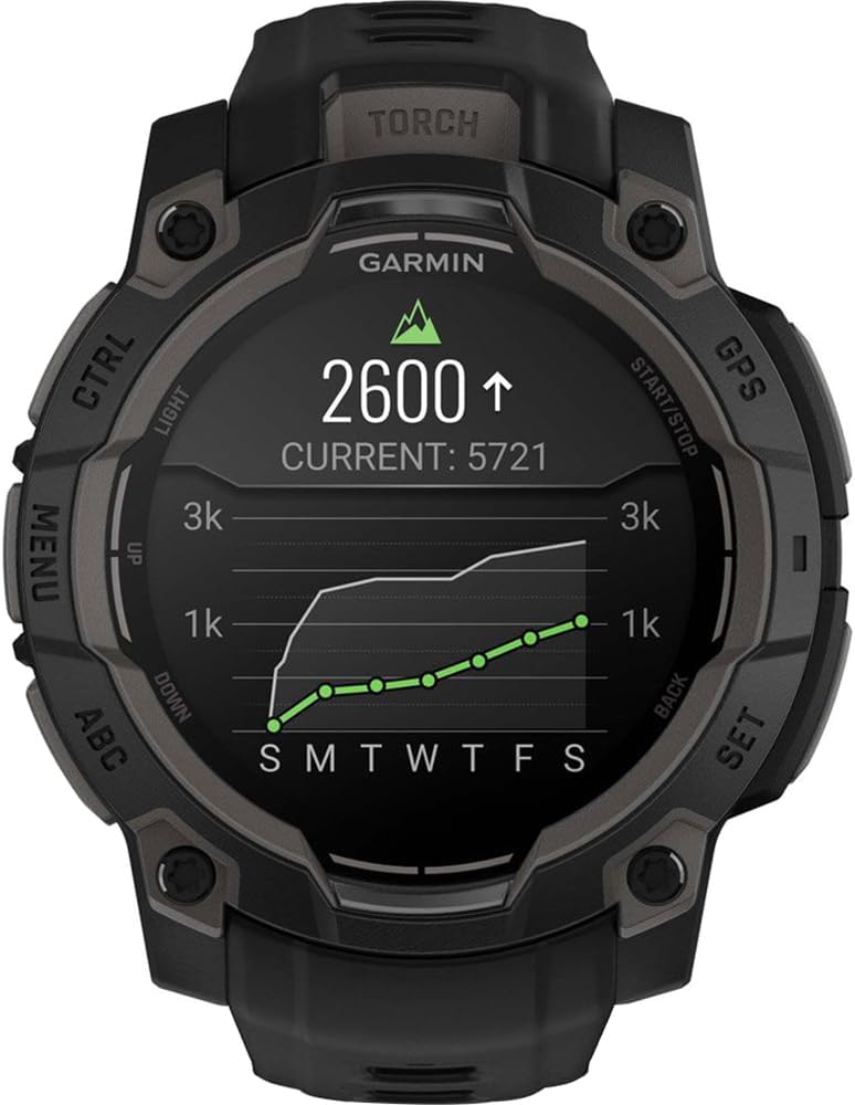Garmin Instinct 3-45 mm Outdoor GPS Smartwatch, AMOLED, Black with Black Band 010-02936-00 Bundle with 2 YR CPS Enhanced Protection Pack & Deco Essentials 2X Screen Protector