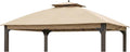 Garden Winds Reinforced RipLock 350 Replacement Canopy Top Cover Compatible with Shadow Creek 10' x 12' Gazebo Model L-GZ1140PST - Beige