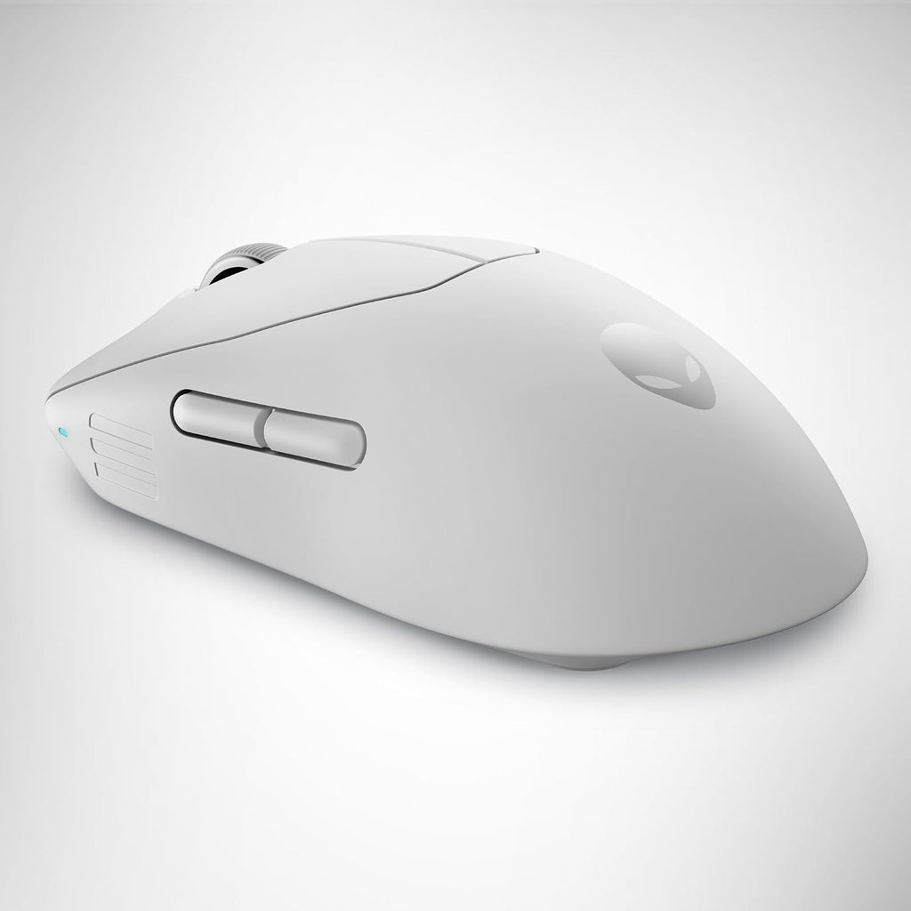 Alienware Pro Wireless Gaming Mouse - 2.4GHz Gaming Wireless/USB Wired Connectivity, Adjustable DPI, Optical Sensor Technology, 6 Programmable Buttons, 650 IPS Sensor Max Speed - Lunar Light