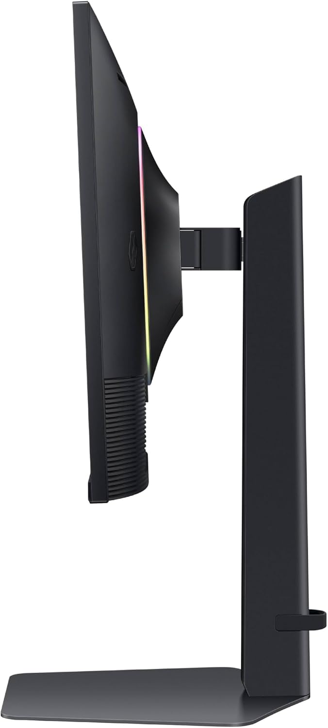 Samsung 27' Odyssey G7 (G70D) 4K UHD IPS 144Hz 1ms(GtG) Smart Gaming Monitor, G-Sync Compatible, AMD Freesync Premium, Vivid Colors, Adjustable Stand, Black Equalizer, LS27DG702ENXZA
