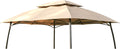 Garden Winds Reinforced Replacement Canopy Top Cover Compatible with The 96139H Barton 10' x 13' Gazebo - Classic Sand, Riplock 350