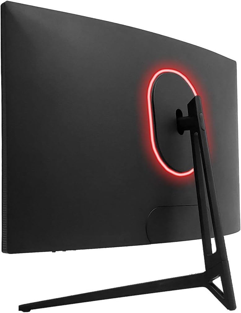 Sceptre Curved 24' FHD 1080p Gaming LED Monitor R1200 HDMI DisplayPort 165Hz 144Hz FreeSync G-Sync Compatible, Edgeless Build-in Speakers Machine Black 2021 (C248B-1858RN)