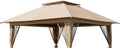 Garden Winds Reinforced RipLock 350 Replacement Canopy Top Cover Compatible with Crown Shades 13' X 13' Pop Up Gazebo Models CA169M, CS-CA169M - Beige