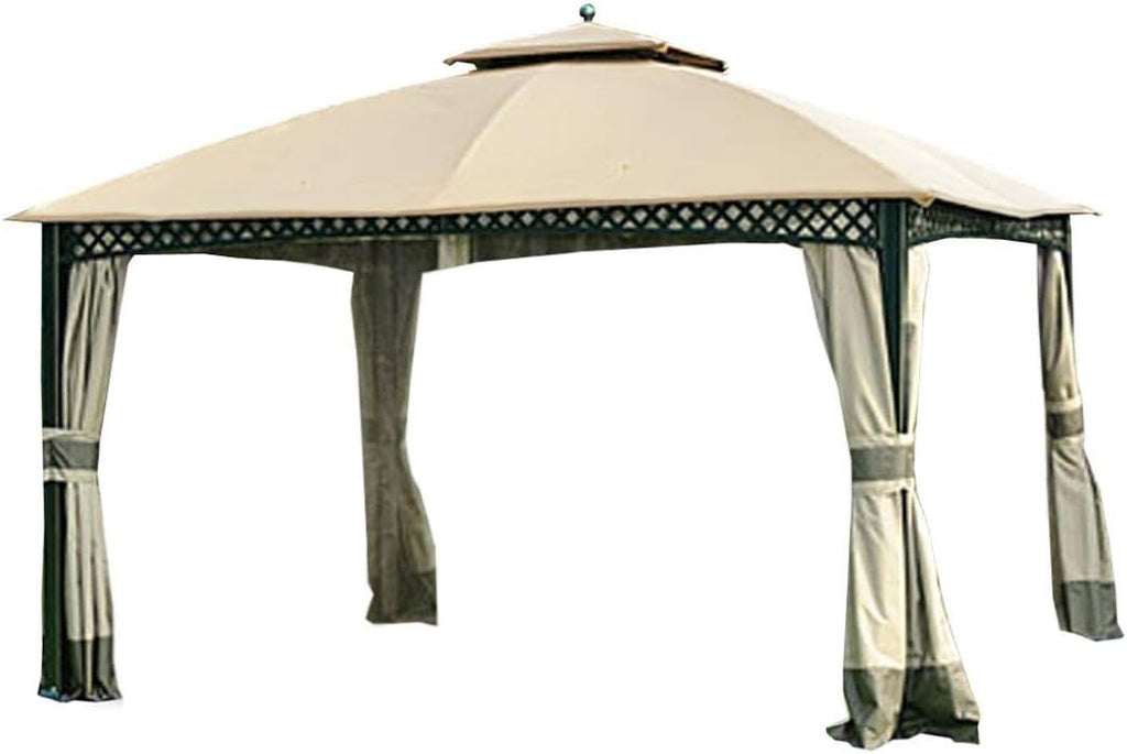Garden Winds Durable 350 Replacement Canopy Top Compatible with Windsor Dome 10' x 12' Gazebo Models L-GZ717PST-C, A111001701 - Beige