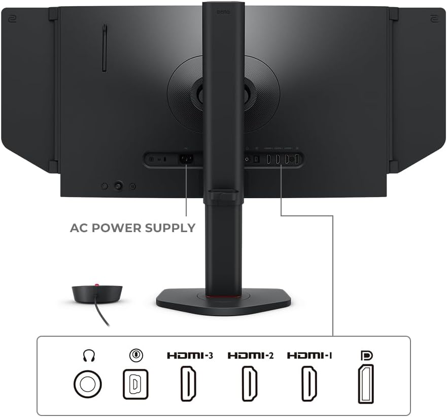 BenQ Zowie XL2540X+ 24.1 New Fast TN 280Hz Gaming Monitor, 1080p, Auto Game Mode by XL Setting to Share, Height Adjustment Powered by Industrial-Grade Bearing Design, S Switch, Shielding Hood