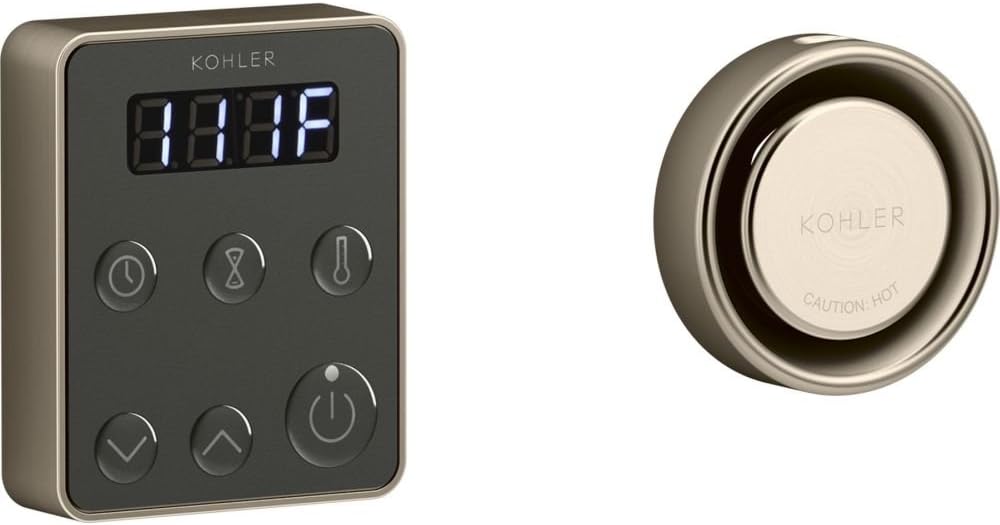 Kohler K-5557-BV Invigoration Series Steam Generator Control Kit, Vibrant Brushed Bronze