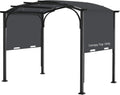 Pergola Canopy Replacement Cover for Lowe's Allen + Roth 10x10 Ft Freestanding Pergola, 200' x 103' Shade Cover, Compatible with Model #L-PG152PST-B,Cover Only (Dark Gray)