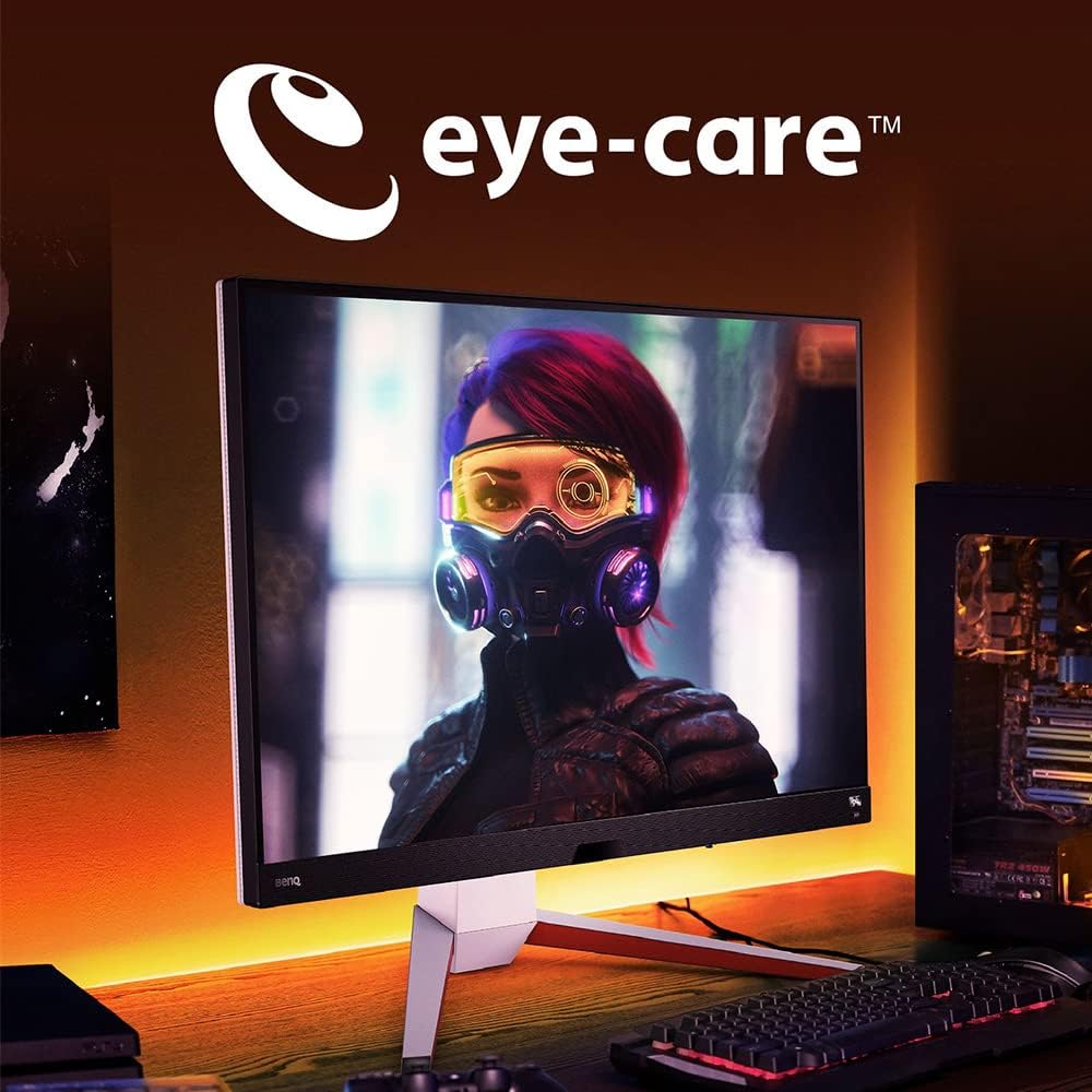BenQ MOBIUZ Gaming Monitor 32' 4K UHD 144Hz EX3210U 1ms w/Remote | IPS | HDRi | AdobeRGB | P3 | Freesync Premium Pro | Height, Swivel & Tilt | 2.1 Audio & Subwoofer | Noise-Cancelling Mic | HDMI 2.1