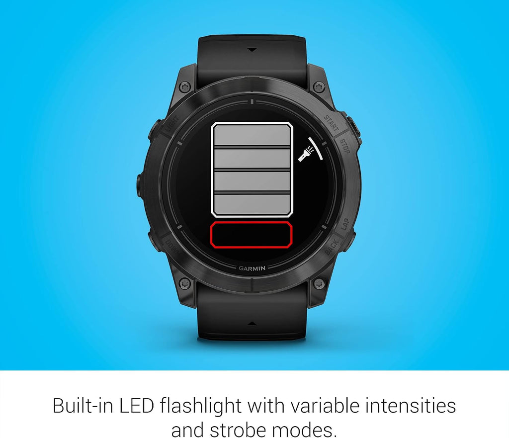 Garmin epix Pro (Gen 2), 51mm, High Performance Smartwatch, Advanced Training Technology, Built-in Flashlight, Black