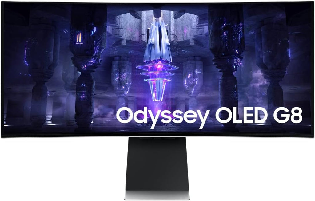 Samsung (Refurbished) 34-Inch Odyssey G85SB Series QD-OLED Ultra WQHD Curved Gaming Monitor, 175Hz, 0.03ms, DisplayHDR True Black 400, AMD FreeSync Premium Pro (Renewed)
