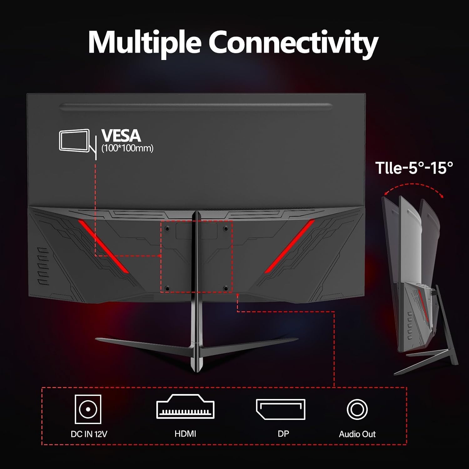 ZZA 32 Inch Curved Gaming Monitor 240hz,1K 1080P Computer PC Monitor with 1500R |1ms (GTG) | HDR 600|Curved|122% sRGB|DP/HDMI|VESA|FreeSync & G-Syn,Mount Business, Office, Casual Gaming Monitors