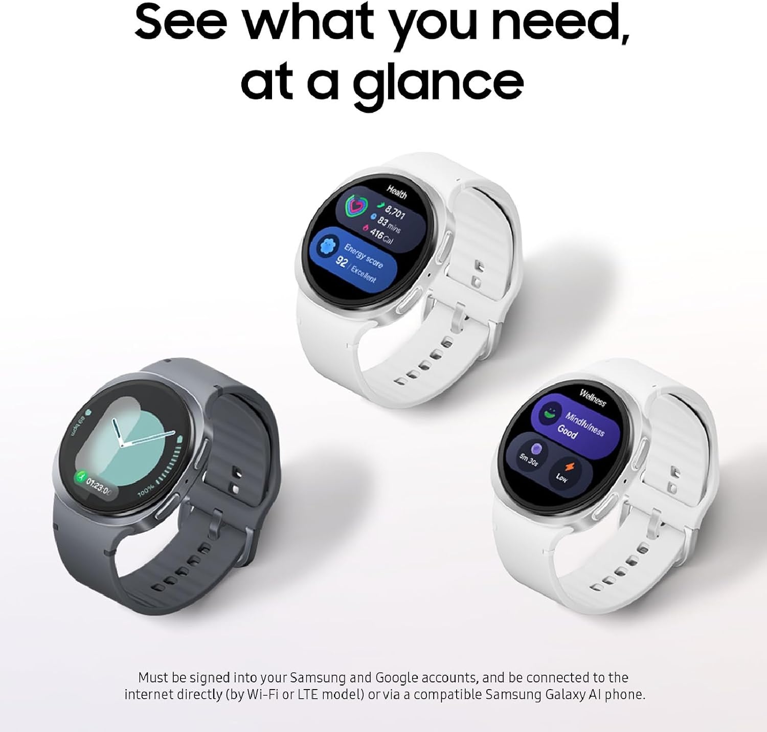 Samsung Galaxy Watch 8 (2025) 40mm Bluetooth Smartwatch, Cushion Design, Fitness Tracker, Sleep Coaching, Running Coach, Energy Score, Heart Rate Tracking, Graphite [US Version, 2 Yr Warranty]