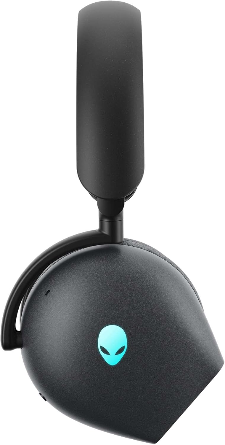 Alienware AW920H Tri-Mode Wireless Gaming Headset - Dolby Atmos Virtual Surround Sound, Active Noise Cancelling, AI-driven Noise-Cancelling microphone, USB-C Wireless Dongle - Dark Side of the Moon