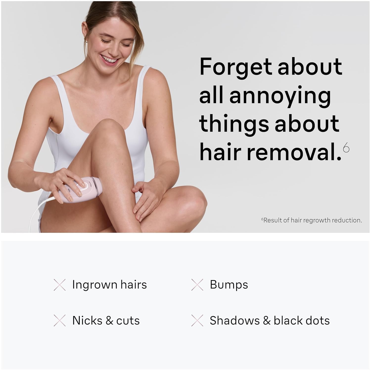 Braun IPL at Home Laser Hair Removal for Women and Men, Silk Expert Mini PL1014 with Venus Razor, Permanent Visible Hair Reduction in Hair Regrowth for Body & Face, Corded