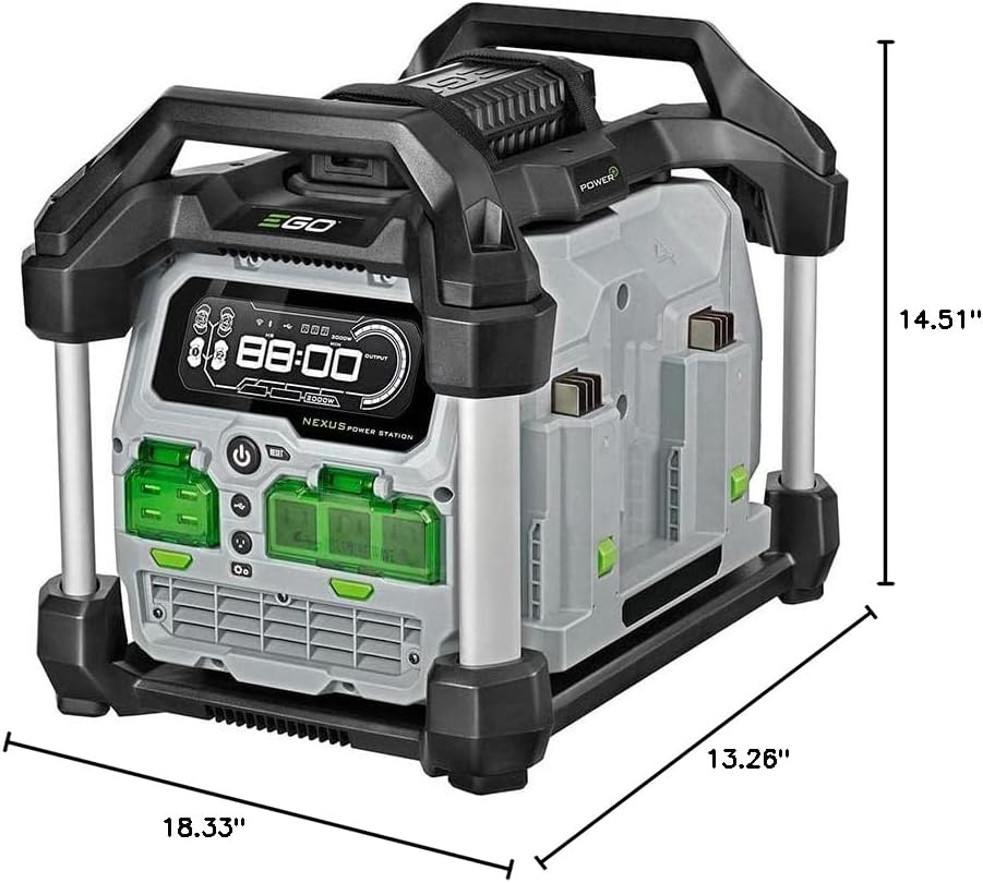 EGO POWER+ Portable Power Station, 3000W, Battery Powered, Inverter Generator for Home and Outdoor, Battery and Charger Not Included - PST3040