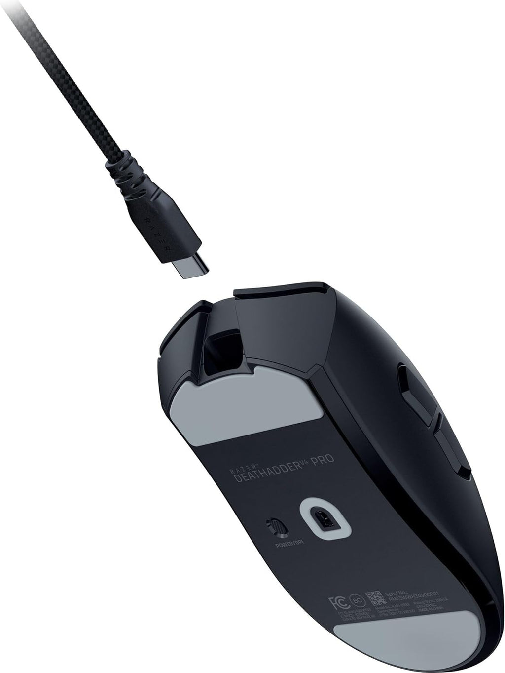 Razer DeathAdder V4 Pro Wireless Gaming Mouse: 56g Lightweight - HyperSpeed Wireless Gen-2 - Optical Scroll Wheel - Optical Switches Gen-4 - Focus Pro 45K Sensor Gen-2 - Up to 150 Hr Battery - Black
