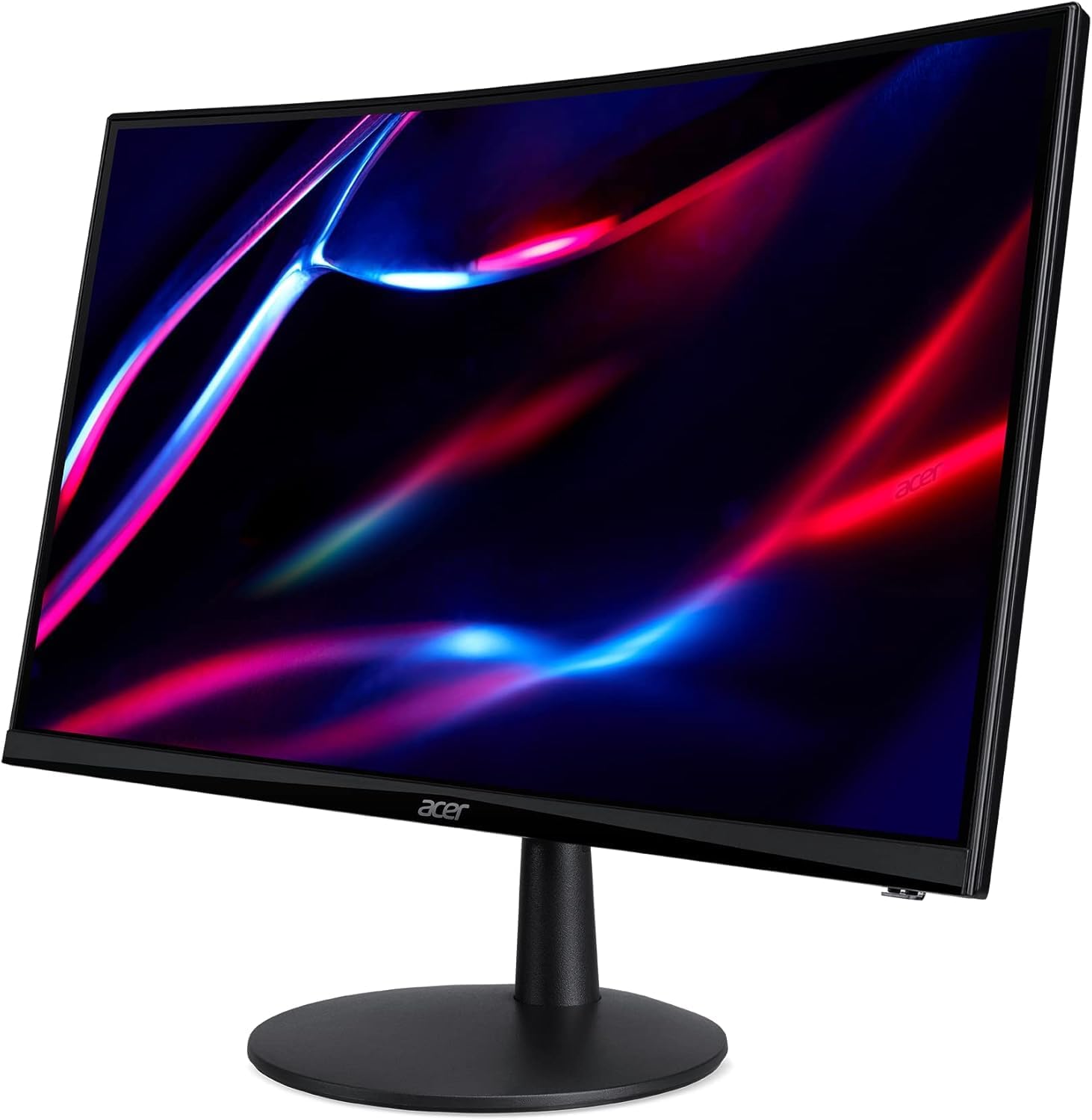 Acer Nitro 24' Curved Gaming Monitor, FreeSync 100 Hz FHD 1500R Curve ZeroFrame Design with 1ms Response Time, VESA Mount (100mm), VGA, HDMI & Dockztorm USB Port Expander, Black (2025 Latest Model)