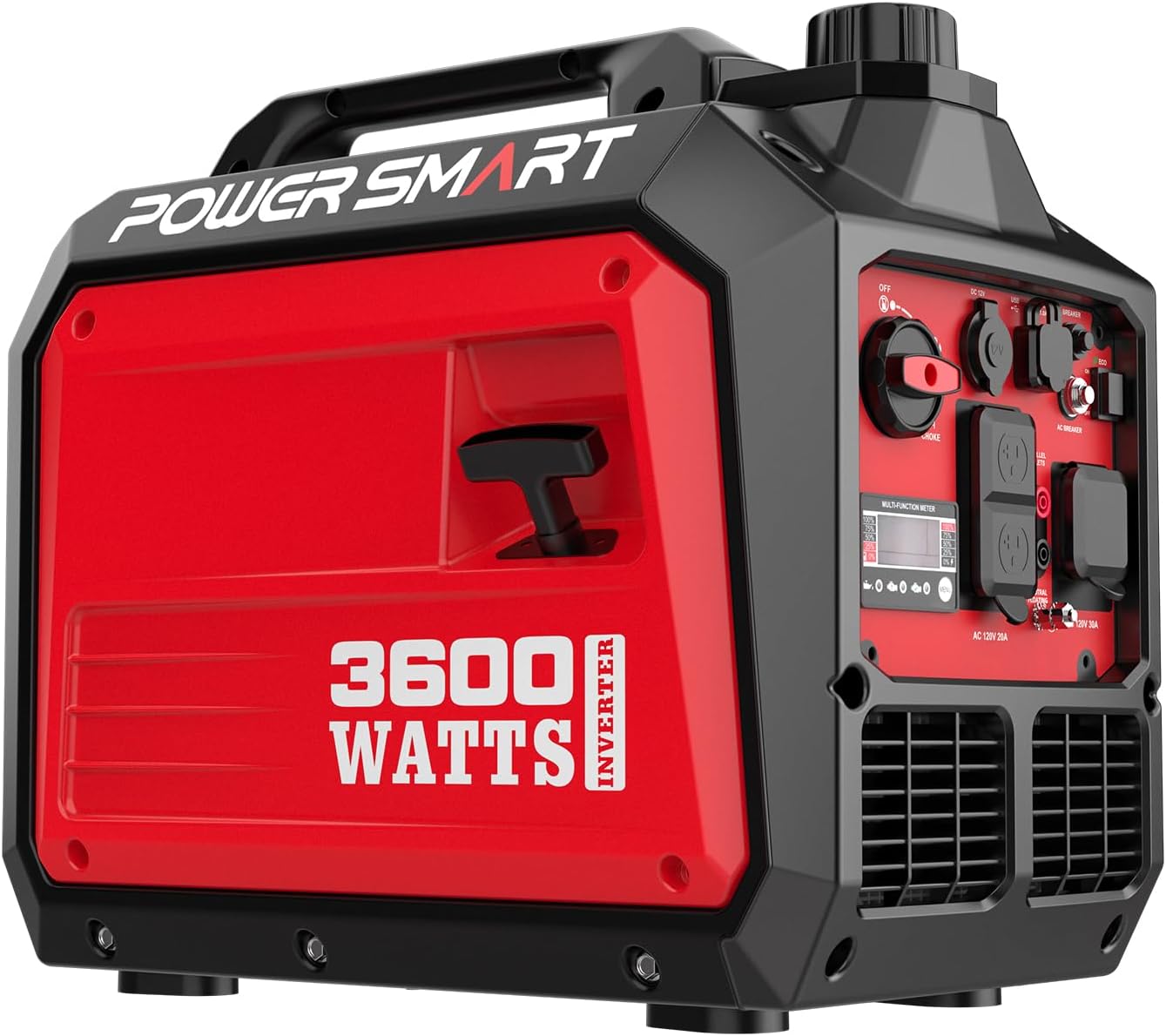 PowerSmart 3600-Watt Portable Inverter Generator, Quiet Technology, RV Ready 30A Outlet, Camping, Home use