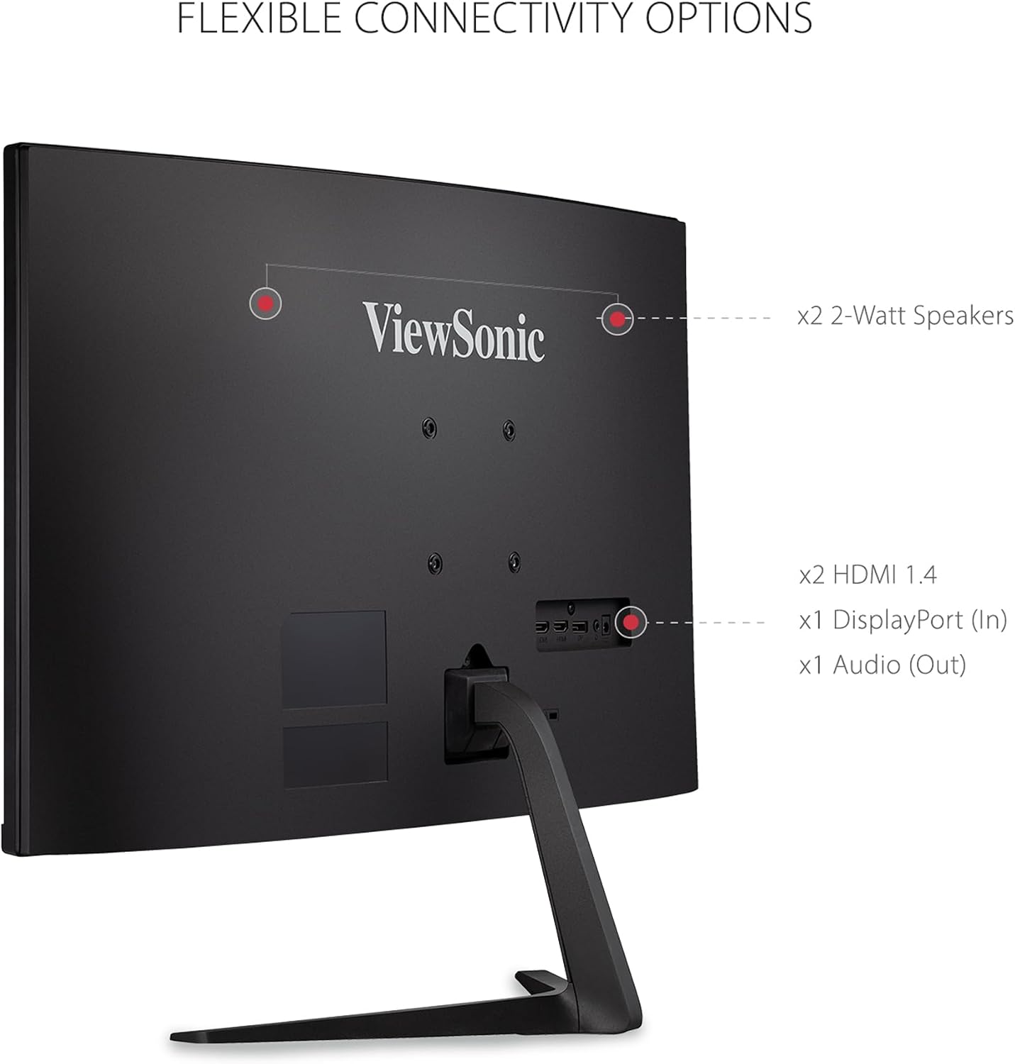 ViewSonic VX2718-PC-MHD 27 Inch Curved 1080p 1ms 200Hz Gaming Monitor with FreeSync, HDMI and Display Port (Renewed)