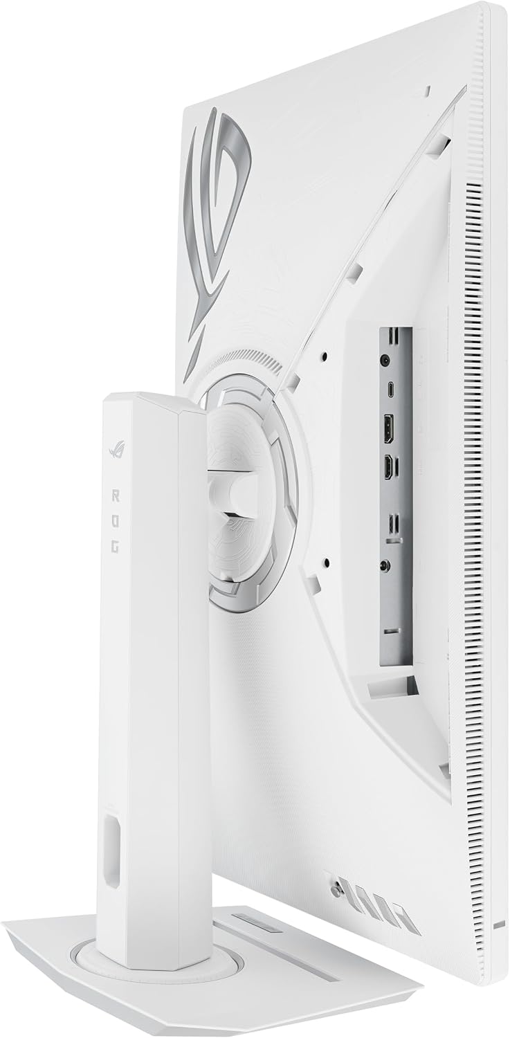 ASUS ROG Strix 27' 1440P USB-C HDR Gaming Monitor (XG27ACG-W) - White, QHD, 180Hz, 1ms, Fast IPS, DCI-P3 95%, Extreme Low Motion Blur Sync, G-Sync Compatible, Tripod Socket, AI Gaming, 3yr Warranty