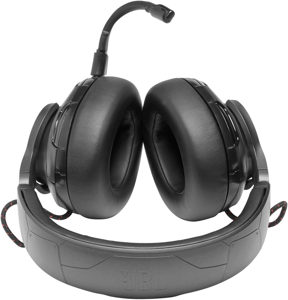 JBL Quantum One - USB wired over-ear professional gaming headset with head-tracking enhanced JBL QuantumSPHERE 360, Active noise cancelling and Hi-Res certified sound (Black)