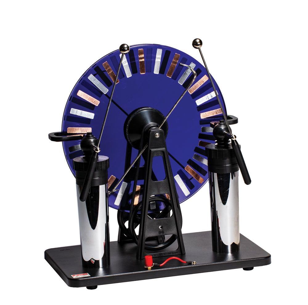 United Scientific™ WIMS02 Premium Wimshurst Generator - up to 90,000 Volts - Designed for Classroom or Home Use - 1 Each