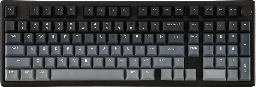 EPOMAKER Galaxy100 Lite QMK/VIA Gaming Keyboard with 8000mAh Battery and Numpad, 1800 Aluminum Mechanical Keyboard, USB-C/BT/2.4Ghz, Hot-Swap, Creamy Sound (Black, Wisteria Linear Switch)