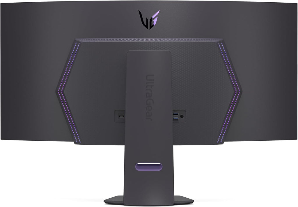 LG 45GS95QE Ultragear OLED Curved Gaming Monitor 45-Inch WQHD 800R 240Hz 0.03ms DisplayHDR True Black 400 AMD FreeSync Premium Pro NVIDIA G-Sync HDMI 2.1 DisplayPort Tilt/Height/Swivel Stand - Black