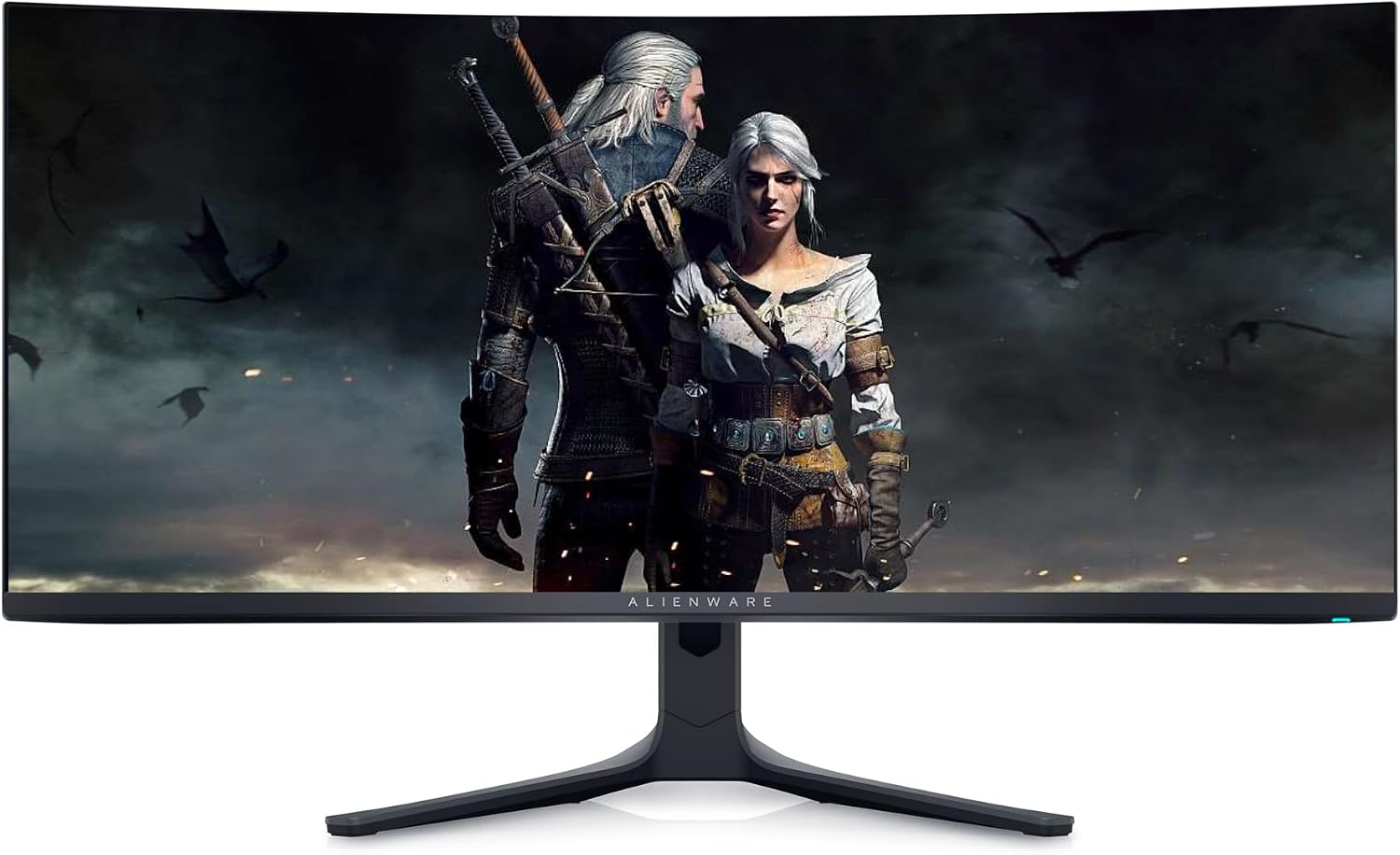 Dell Alienware 34 Curved QD-OLED Gaming Monitor - 34.18' WQHD (3440x1440) 21:9-165Hz - 0.1ms GTG - 1800R - DCI-P3 99.3% - sRGB 149% - AMD FreeSync Premium Pro - VESA AdaptiveSync Display