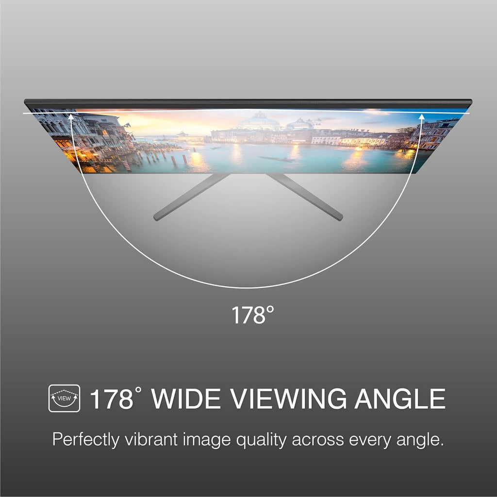 Packard Bell airFrame 27' FHD Monitor, 1920x1080, Ultrawide, VESA Mount Compatible, Tilt Adjustment, HDMI/VGA, Slim Bezel, for Home, Office, and Light Gaming