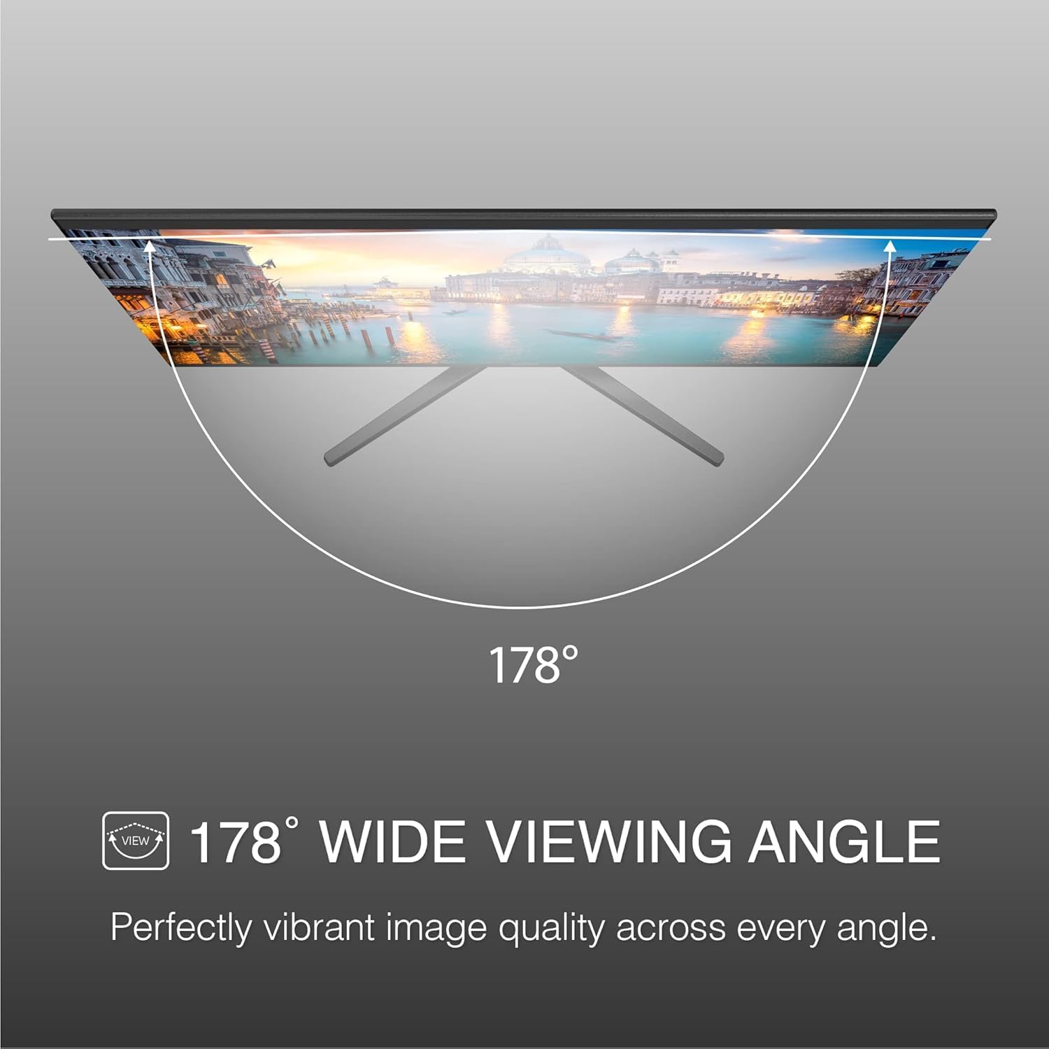 Packard Bell airFrame 27' FHD Monitor, 1920x1080, Ultrawide, VESA Mount Compatible, Tilt Adjustment, HDMI/VGA, Slim Bezel, for Home, Office, and Light Gaming