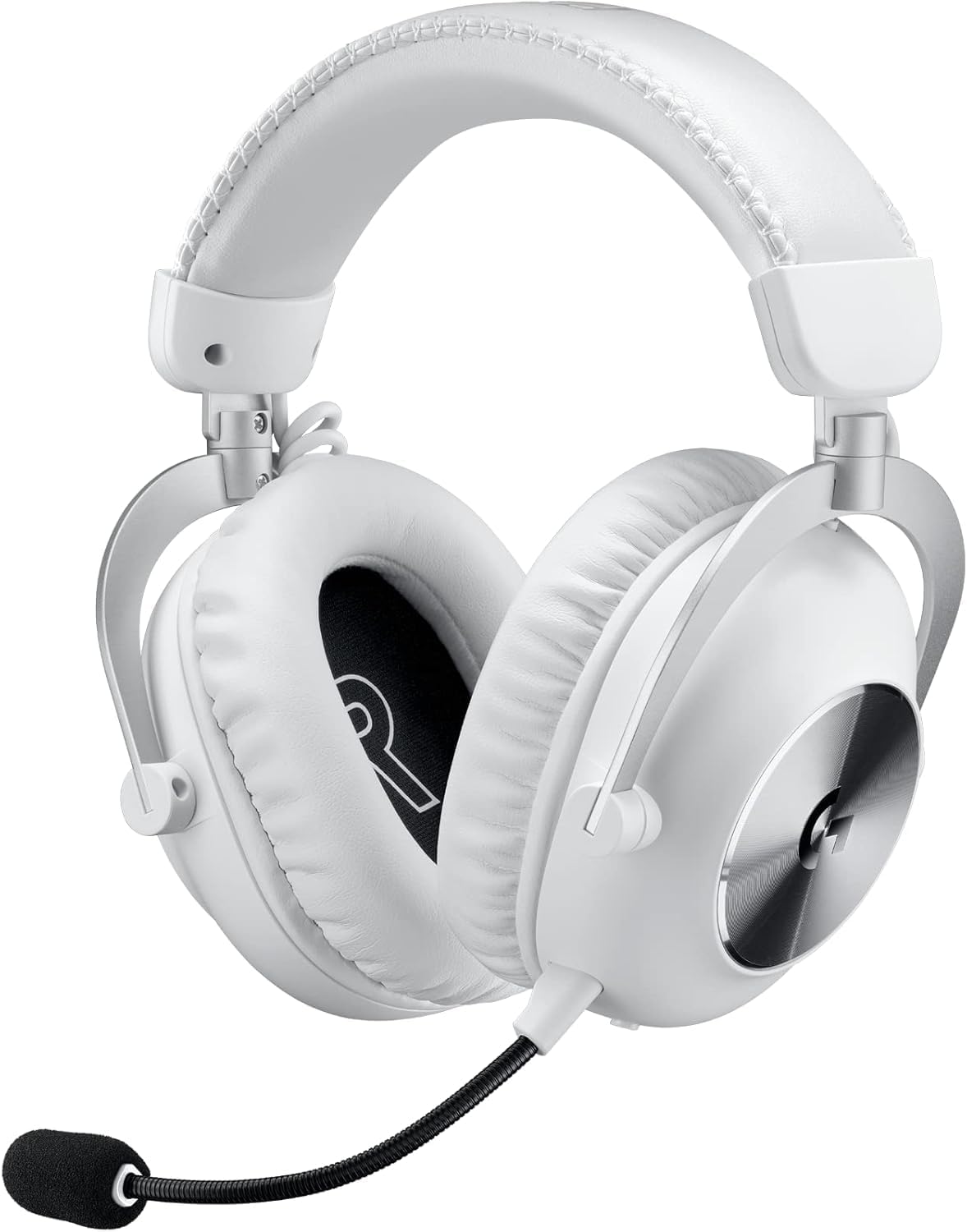 Logitech G PRO X 2 Lightspeed Wireless Gaming Headset: Detachable Boom Mic, 50mm Graphene Drivers, DTS:X Headphone 2.0—7.1 Surround, Bluetooth/USB/3.5mm Aux, for PC, PS5, PS4 - White (Renewed)