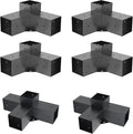 Pergola Kit, Pergola Brackets 3-Way Brackets and 4-Way Brackets Kit for Woodworks DIY Post Base, Wooden Beams for Gazebos, Patio Pergolas, Log Cabin Outdoor Pergola Hardware for 4x4 Lumber
