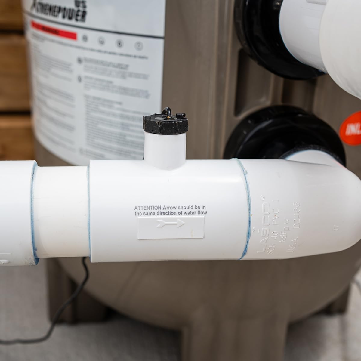 XtremepowerUS 15K Salt Chlorination System for In-Ground Pools Up to 15,000 Gallons Pool Flow Switch Cell Fitting Complete System, Cleaning Stand