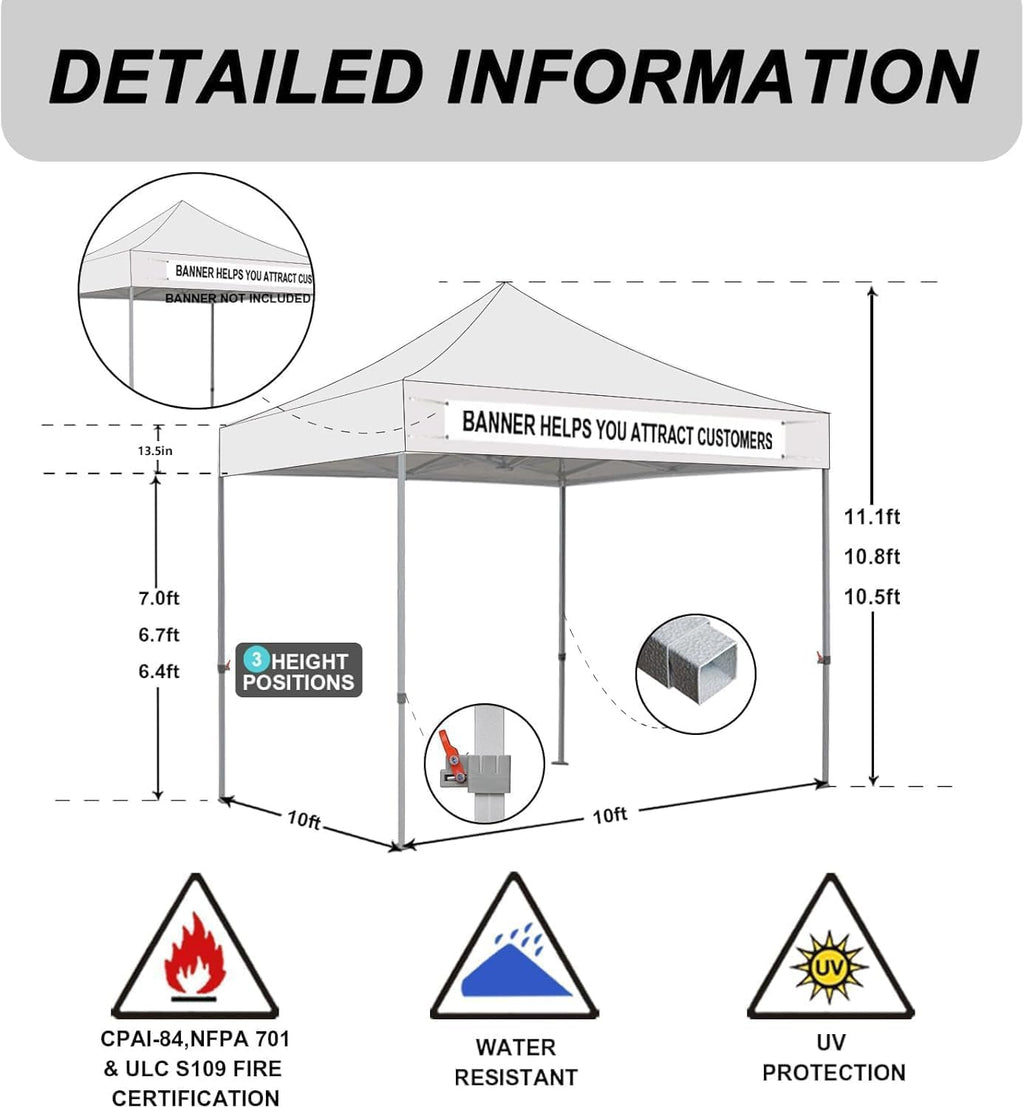 Eurmax USA 10x10ft Pop Up Canopy,Commercial Instant Tent for Outdoor Events,Patented No-Tip Rolling Storage Bag with 4 Sandbags,UV & Water Resistant,Heavy Duty Portable Shelter Gazebo,Kelly Green