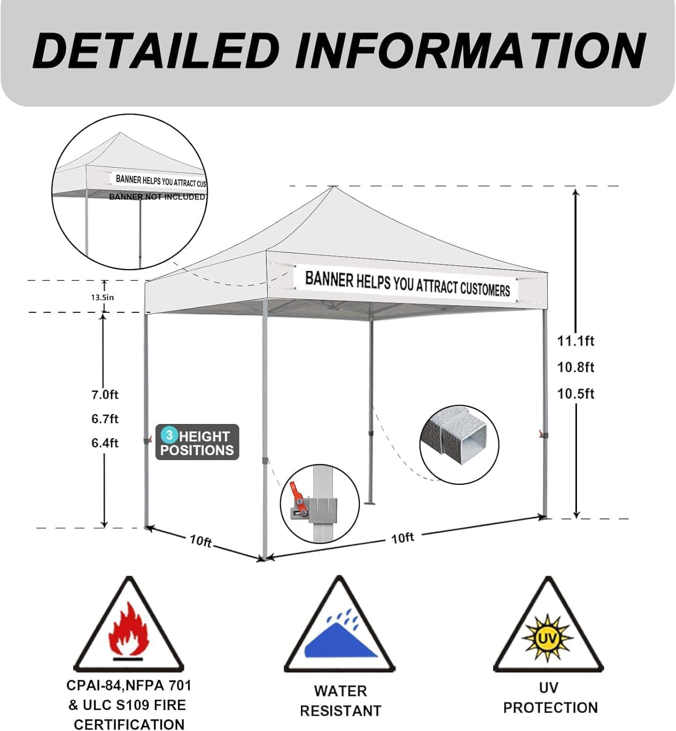 Eurmax USA 10x10ft Pop Up Canopy,Commercial Instant Tent for Outdoor Events,Patented No-Tip Rolling Storage Bag with 4 Sandbags,UV & Water Resistant,Heavy Duty Portable Shelter Gazebo,Field Green