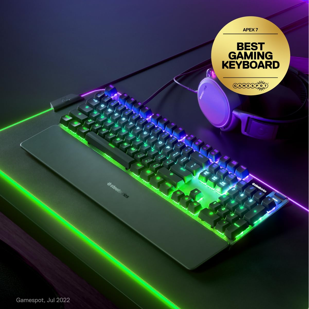 SteelSeries Apex 7 TKL Mechanic Keyboards, Mechanical Gaming Keyboard