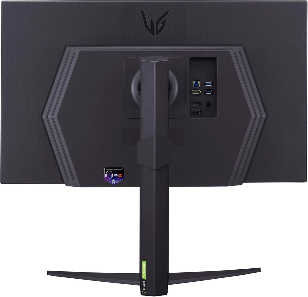 LG 27 inch Ultragear QHD (2560x1440) IPS Gaming Monitor, 240Hz, 1ms, G-Sync AMD FreeSync Premium, 100% sRGB, HDR400, 1 x DisplayPort, 2 x HDMI, 4-Pole HP Out DTS GP:X, Tilt/Height/Pivot Stand, Black