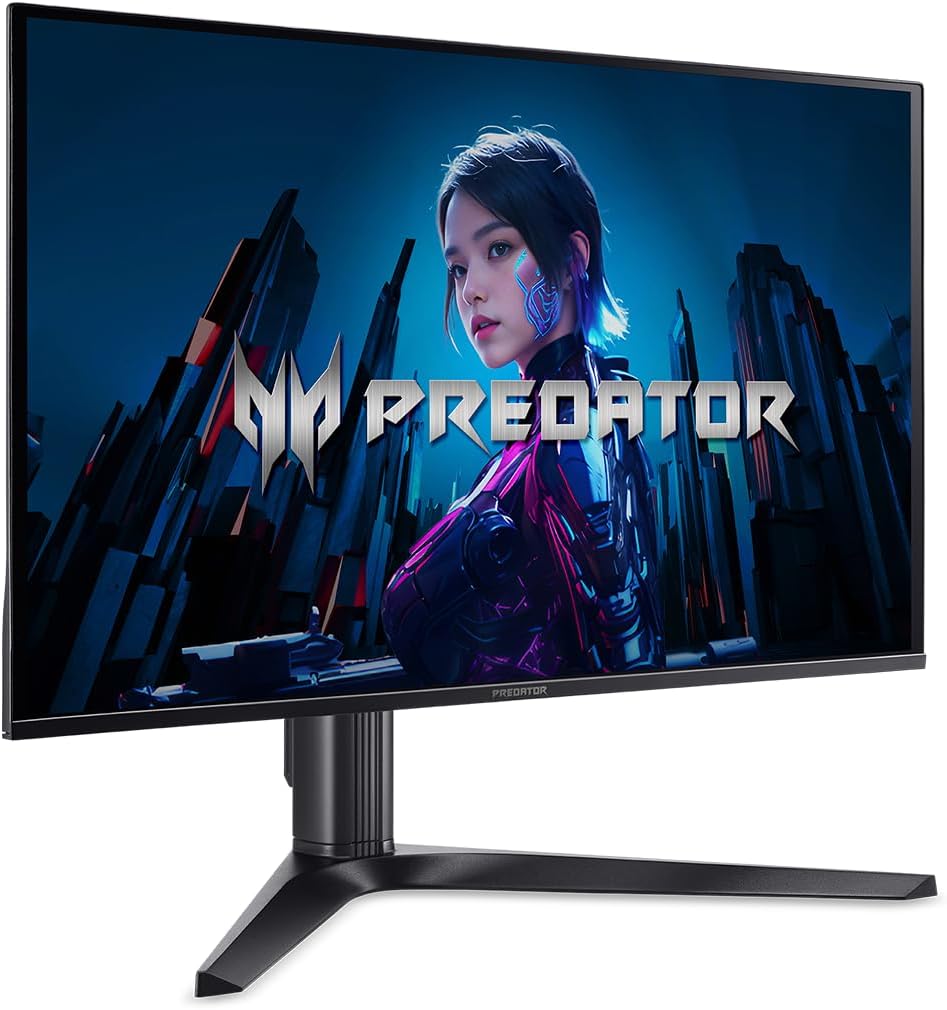 acer Predator Gaming Monitor | 27' WQHD (2560 x 1440) OLED | AMD FreeSync Premium Pro | 240Hz | 0.03ms (G to G) | VESA DisplayHDR True Black 400 | Display Port 1.4 & 2 x HDMI 2.1 | X27U X1bmiiphx