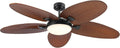 PHORUS 62' Large Waterproof Outdoor Palm Leaf Ceiling Fans with Lights and Remote,Wet Rated Tropical Ceiling Fans Light for Patios Porch Gazebo Pergola,6 Speeds Reversible