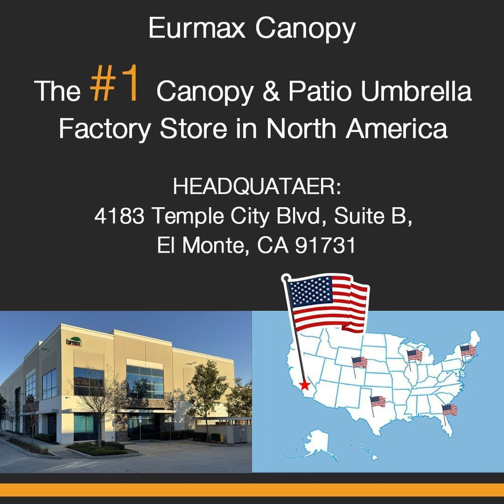 Eurmax USA 10x15ft Pop Up Canopy, Commercial Instant Tent for Outdoor Events, Patented No-Tip Rolling Storage Bag with 4 Sandbags,UV & Water Resistant,Heavy Duty Portable Shelter Gazebo,Forest Green